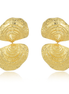Gold seashell earrings