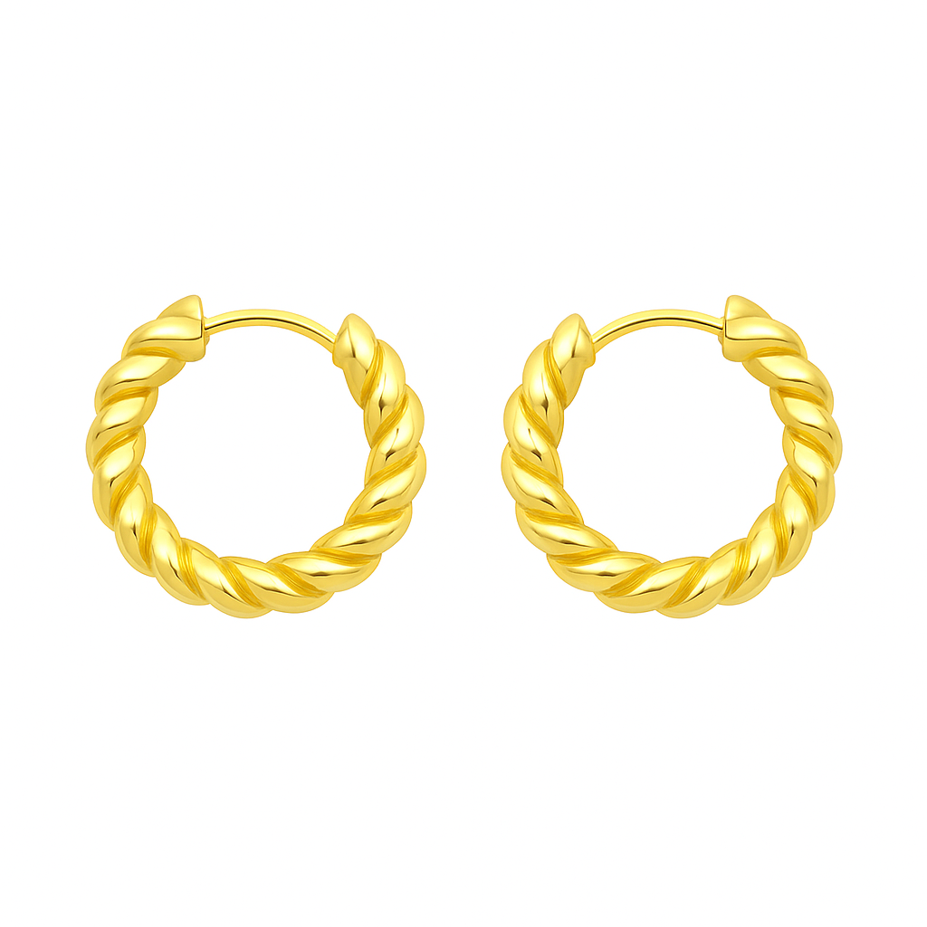 Gold Braid Earrings