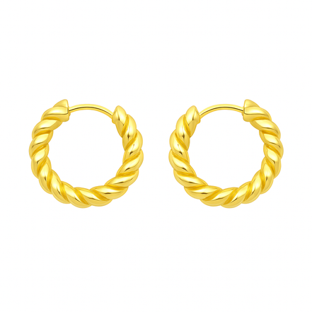 Gold Braid Earrings