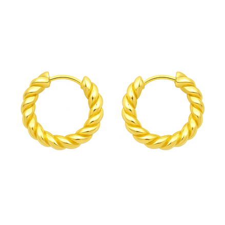 Gold Braid Earrings
