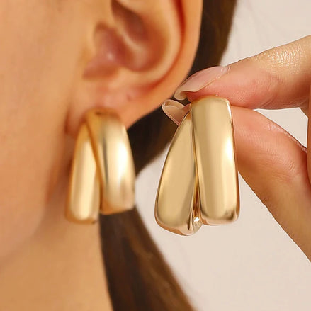 Celiene gold earrings